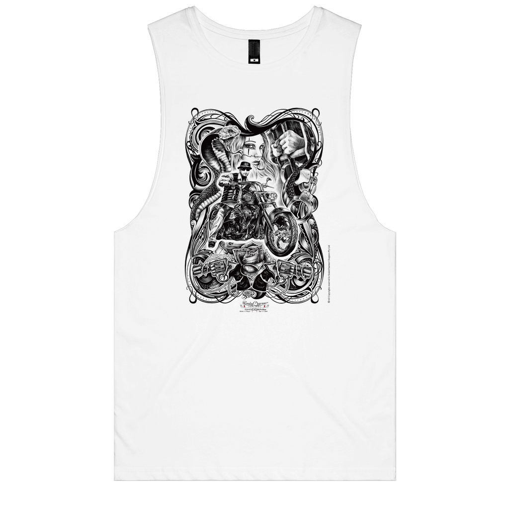 SnakeCharmer black Muscle Tee