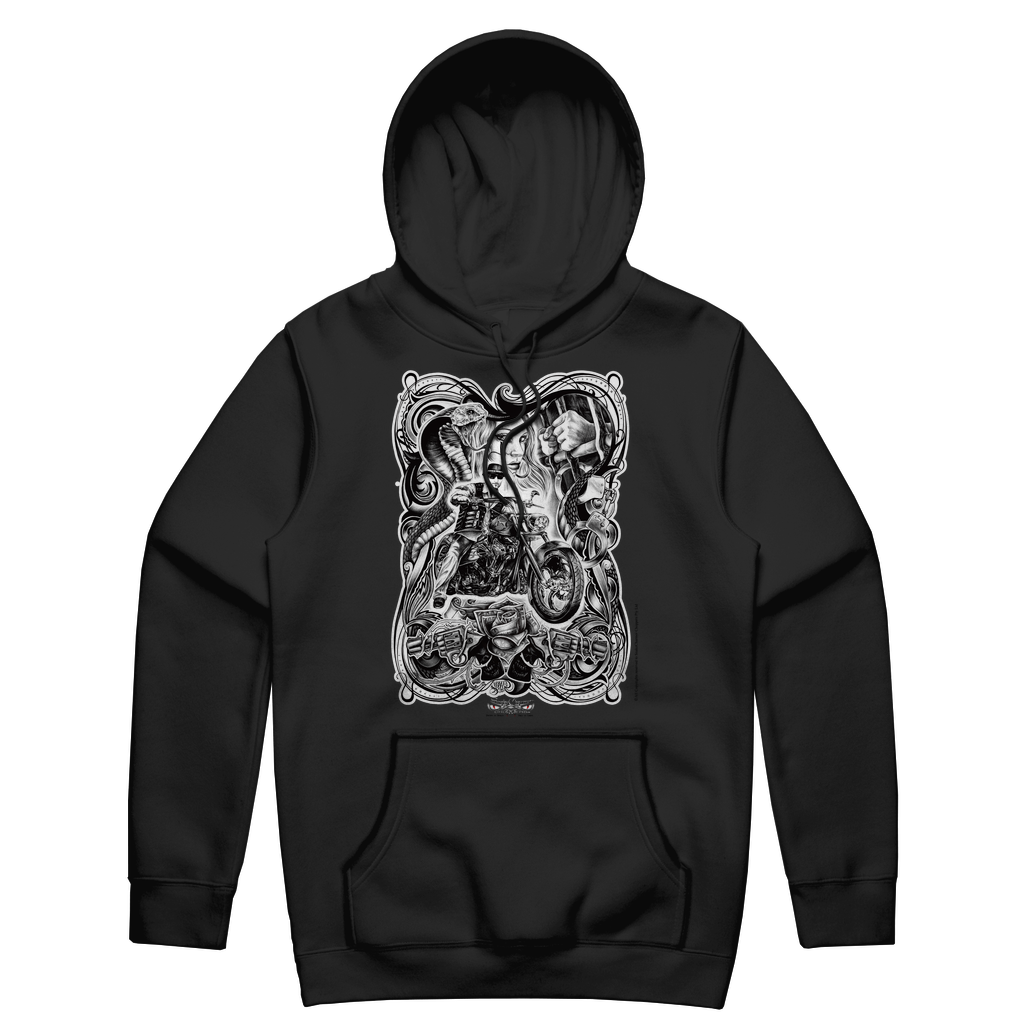 SnakeCharmer black Unisex Hoodie