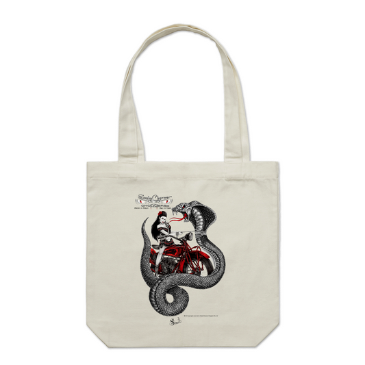 Cobra girl Tote Bag