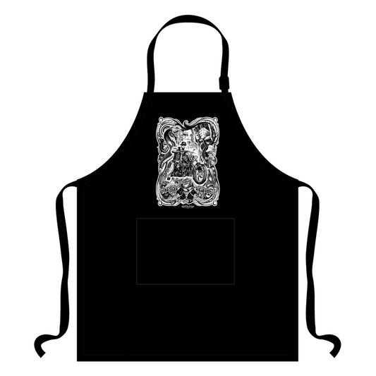 SnakeCharmer black Apron