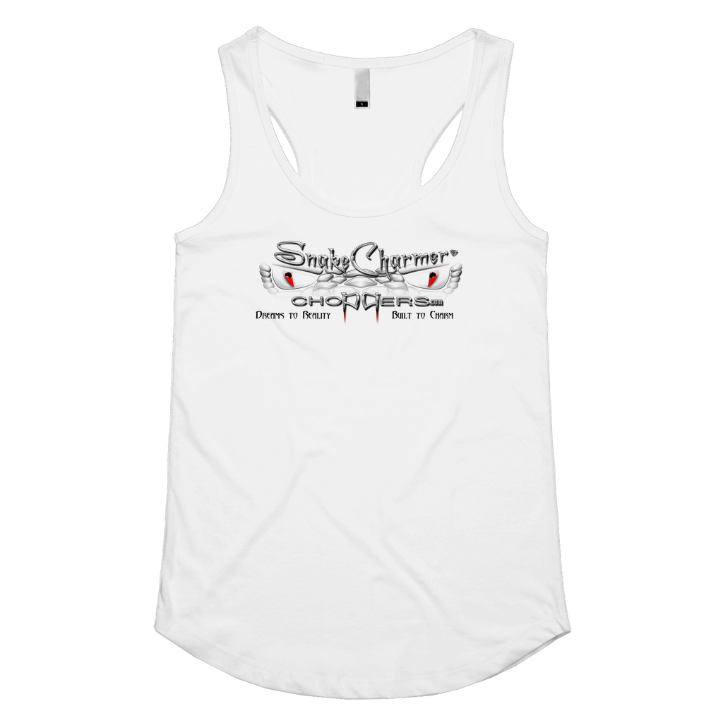 Snake Charmer Logo Womens Racerback Singlet