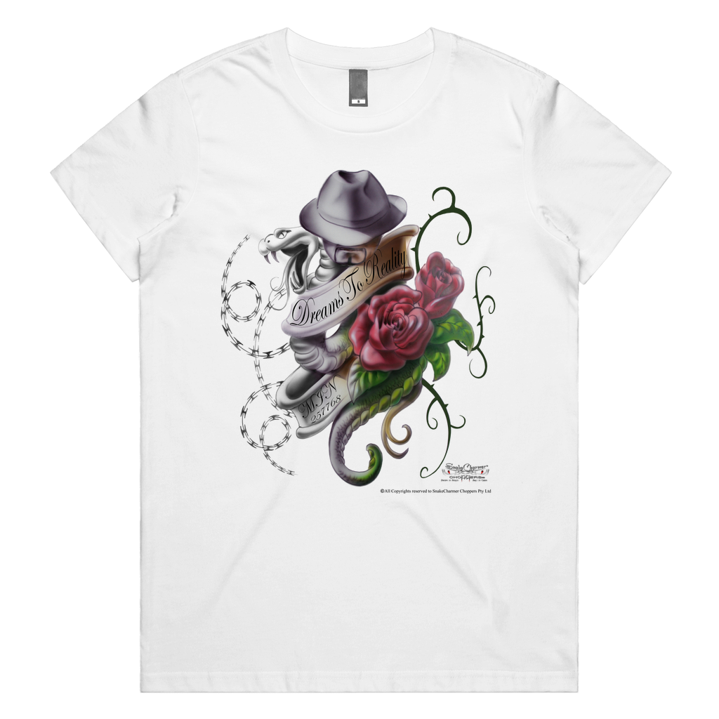 Dreams to Reality roses Womens Tee