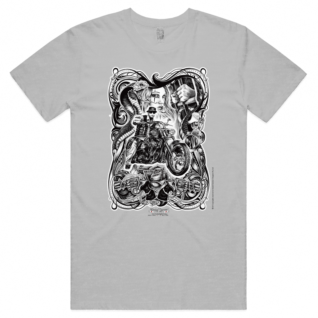 SnakeCharmer black Unisex Tee