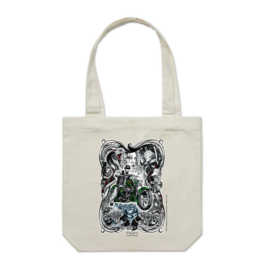 SnakeCharmer color Tote Bag