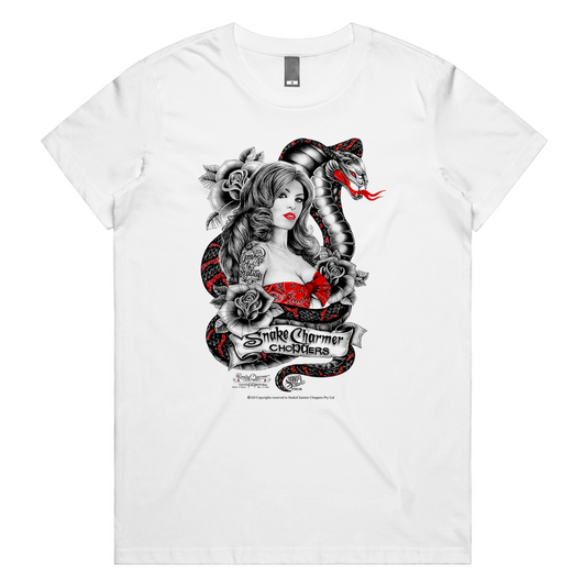 Snake Charmer girl Womens Tee