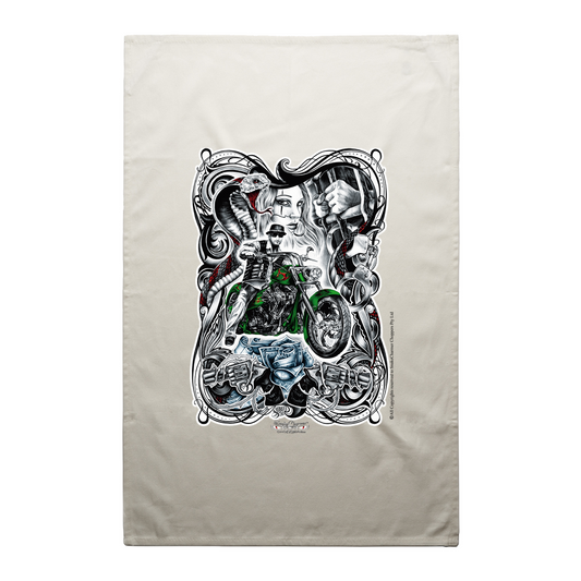 SnakeCharmer color Tea Towel