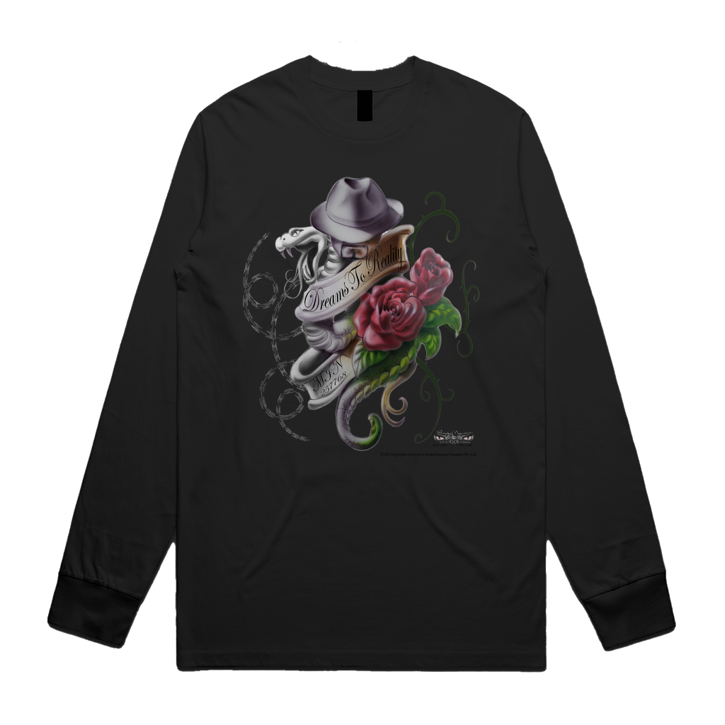 Dreams to Reality roses Unisex Long Sleeve Tee