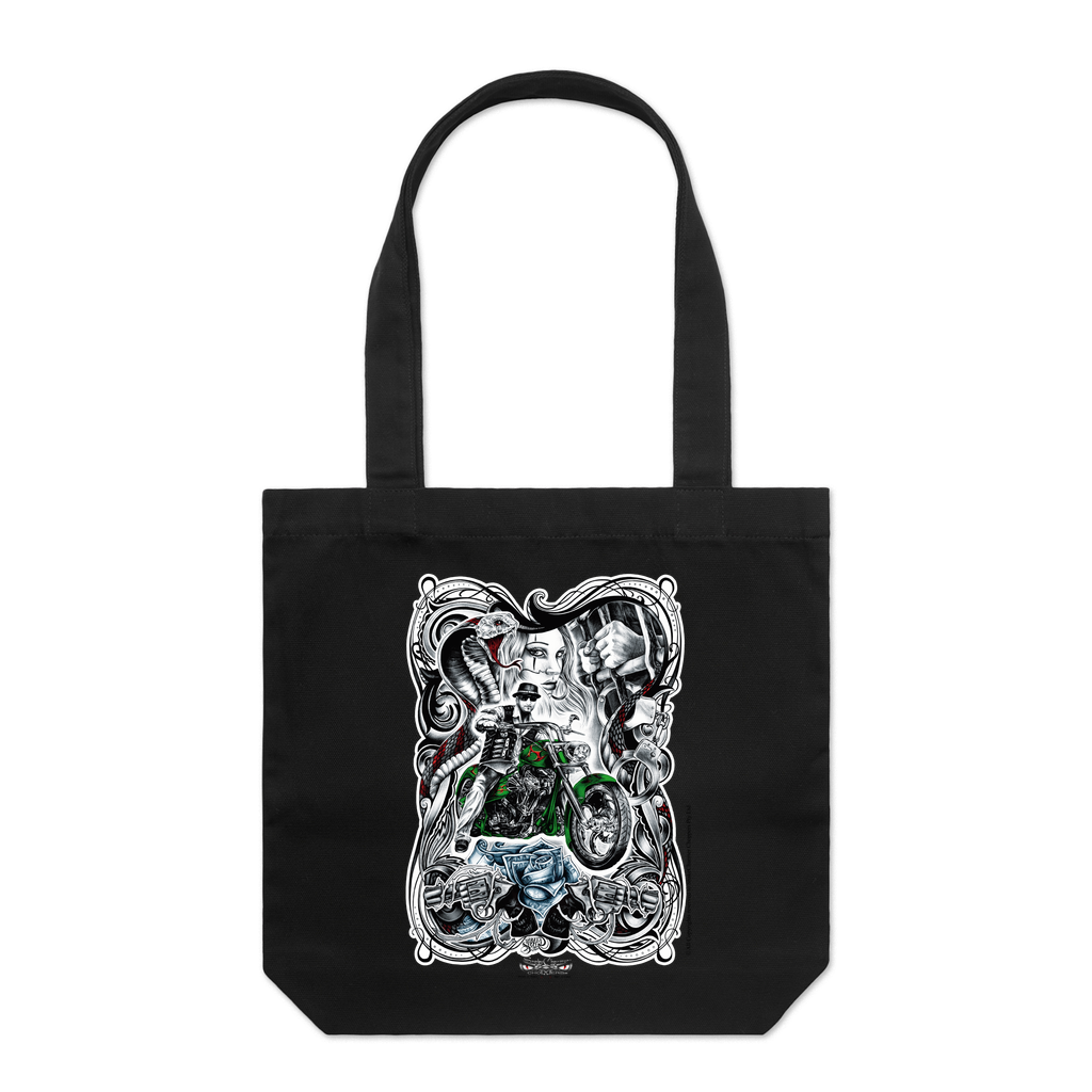 SnakeCharmer color Tote Bag