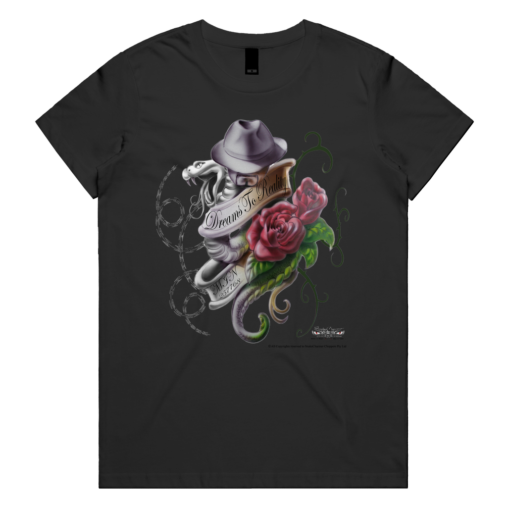 Dreams to Reality roses Womens Tee