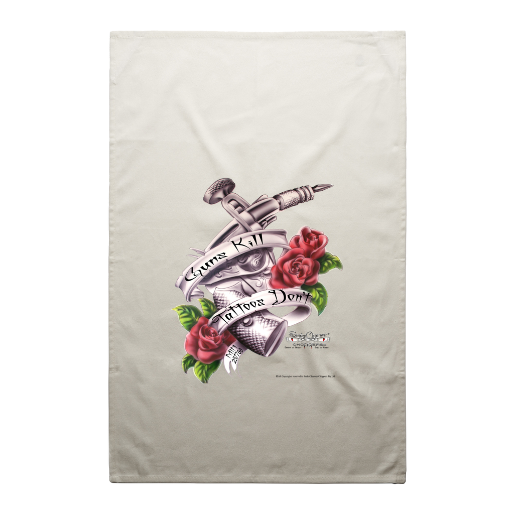 Guns Kill People Don't logo Tea Towel