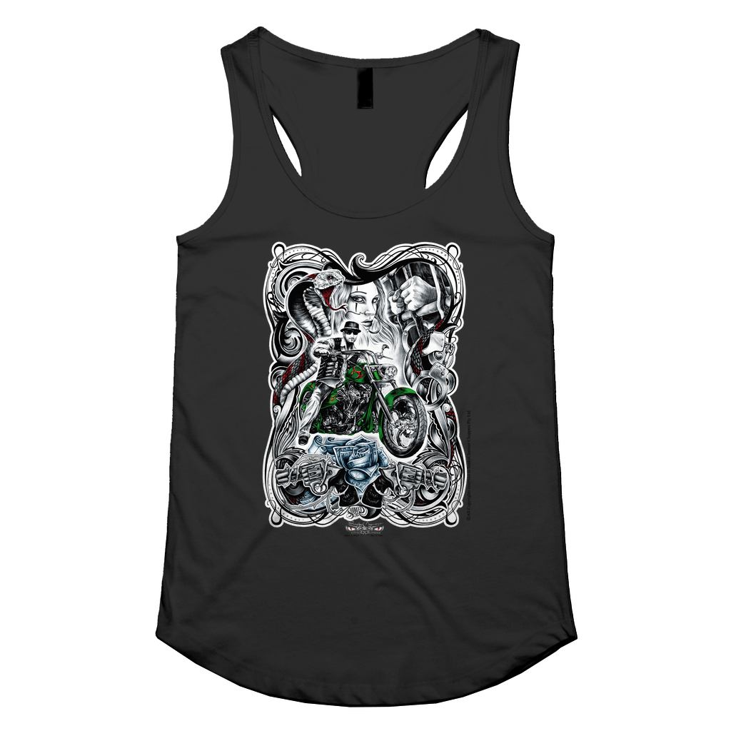 SnakeCharmer color Womens Racerback Singlet