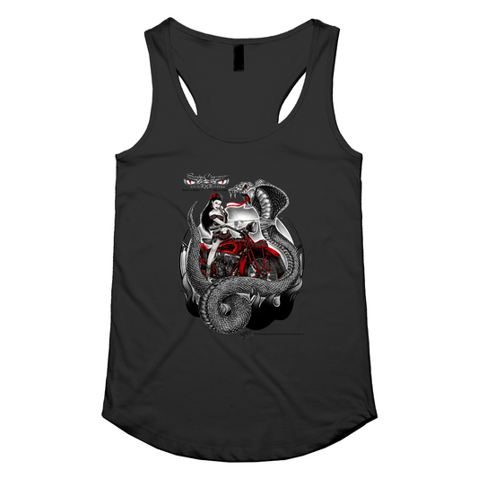 Cobra girl ring Womens Racerback Singlet