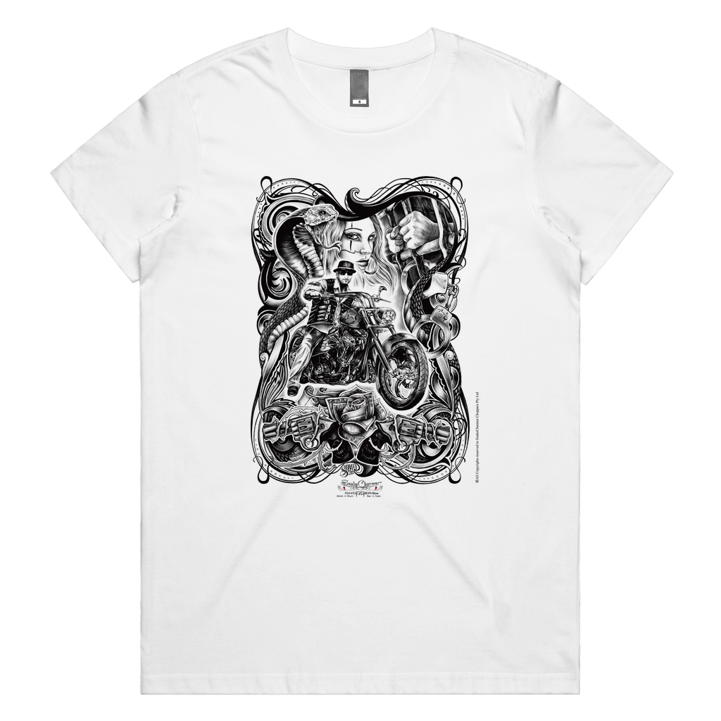 SnakeCharmer black Womens Tee