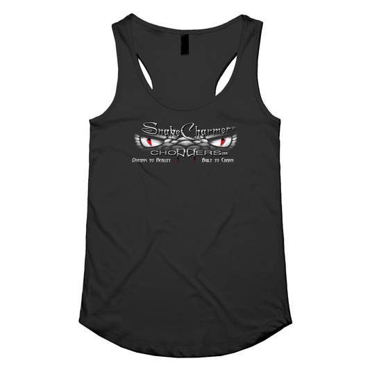 Snake Charmer Logo Womens Racerback Singlet