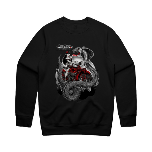 Cobra girl ring Unisex Crewneck